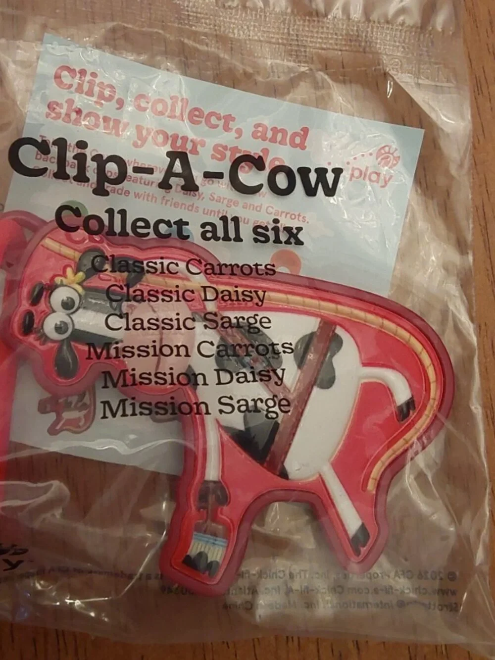 CHICK FIL A CLIP A COW NEW IN PACKAGE chick fil